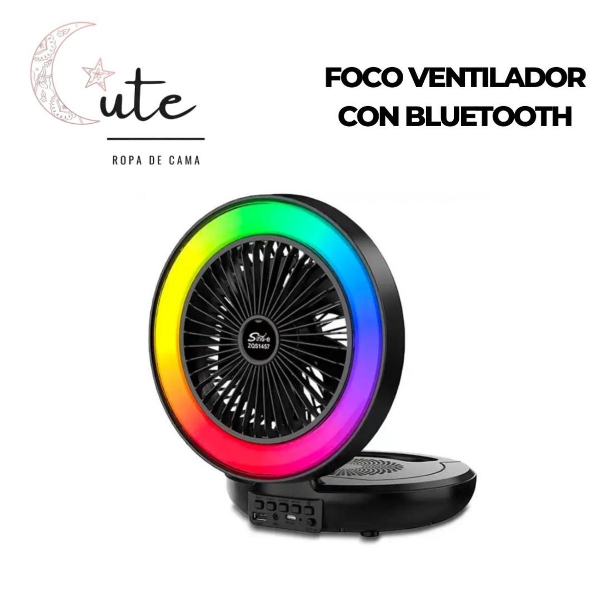 GENERICO - FOCO VENTILADOR LED CON BLUETOOTH