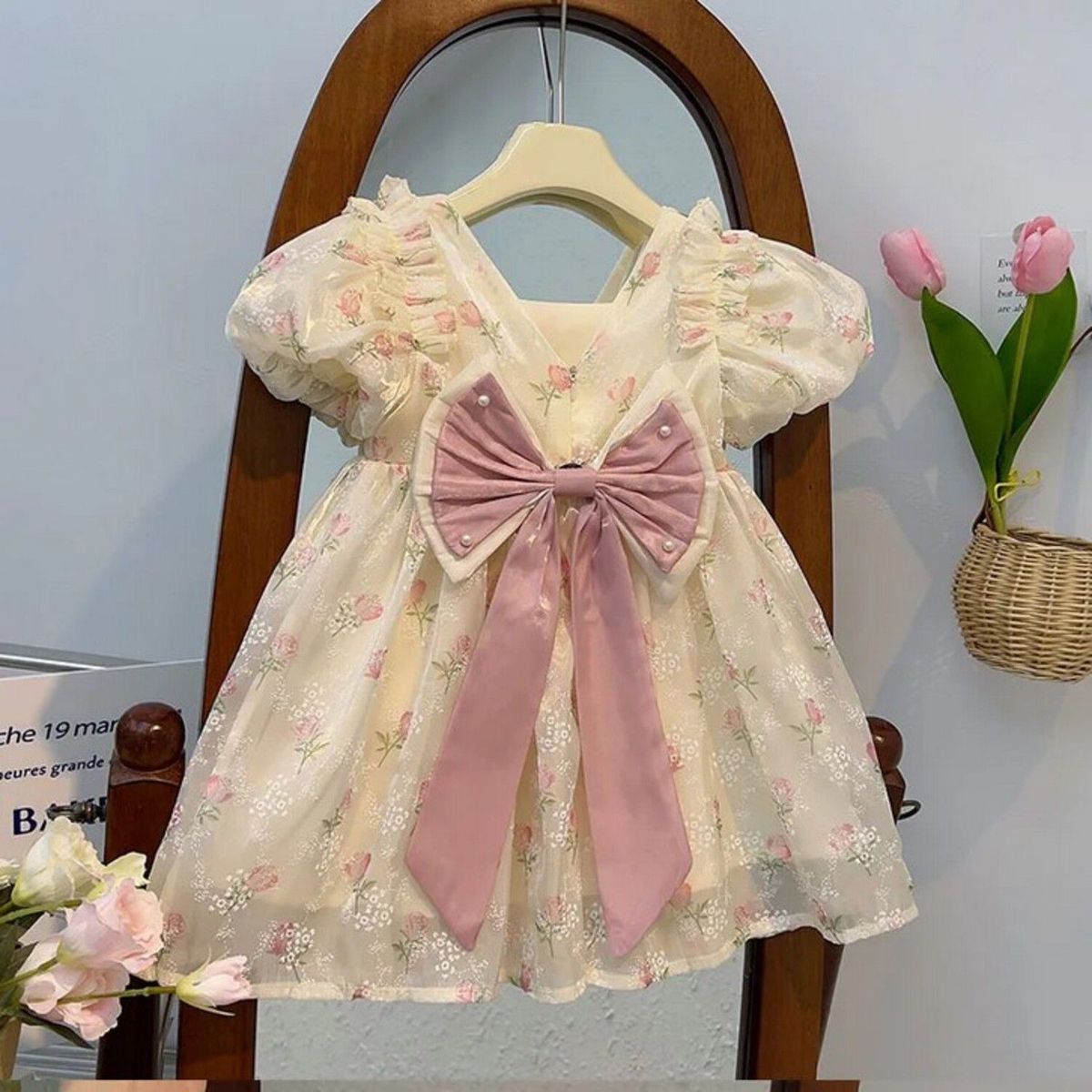 GENERICO - Vestido de Niña Con diseño Lazos