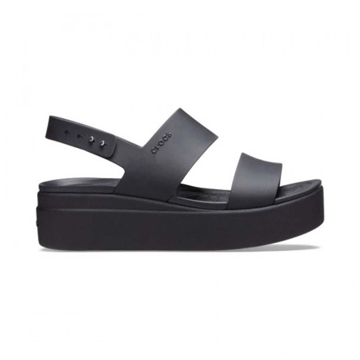 CROCS - Tacones Crocs Brooklyn Low Wedge Black/Black Mujer