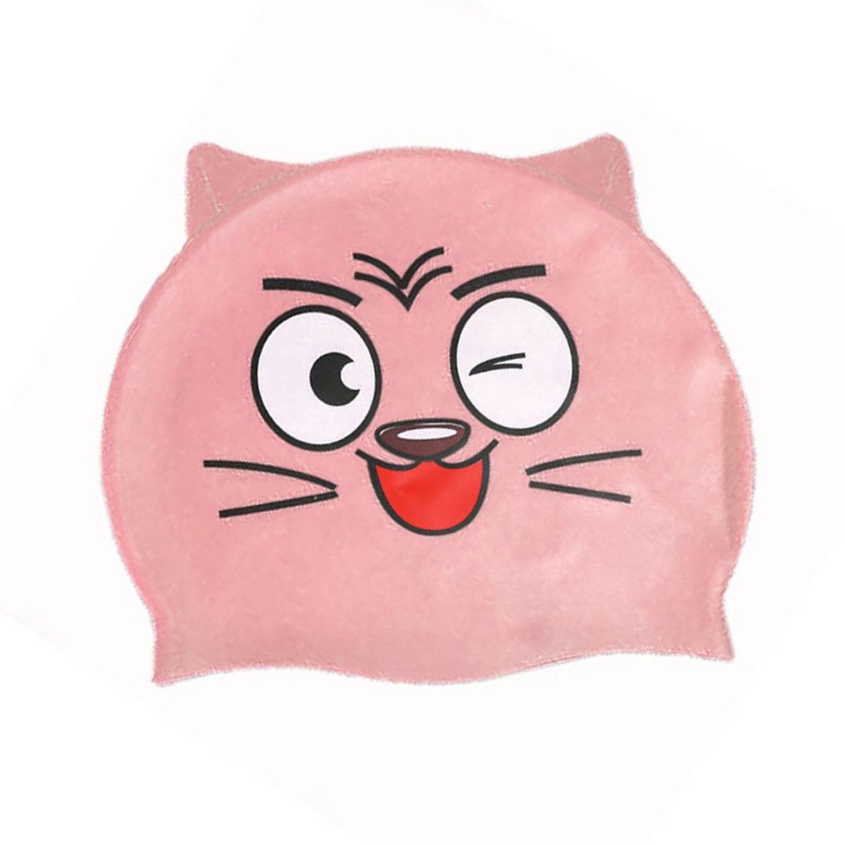 GENERICO - GORRO DE NATACIÓN JUNIOR GATO ROSADO