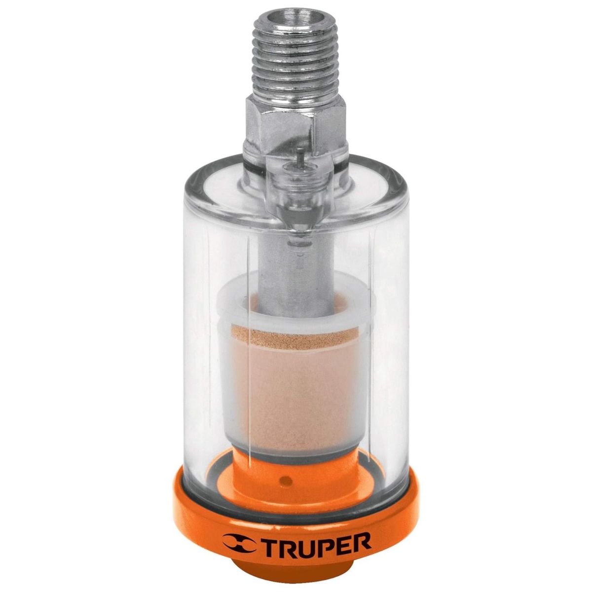 TRUPER - Filtro separador de agua y aceite cuerda 14 NPT Truper