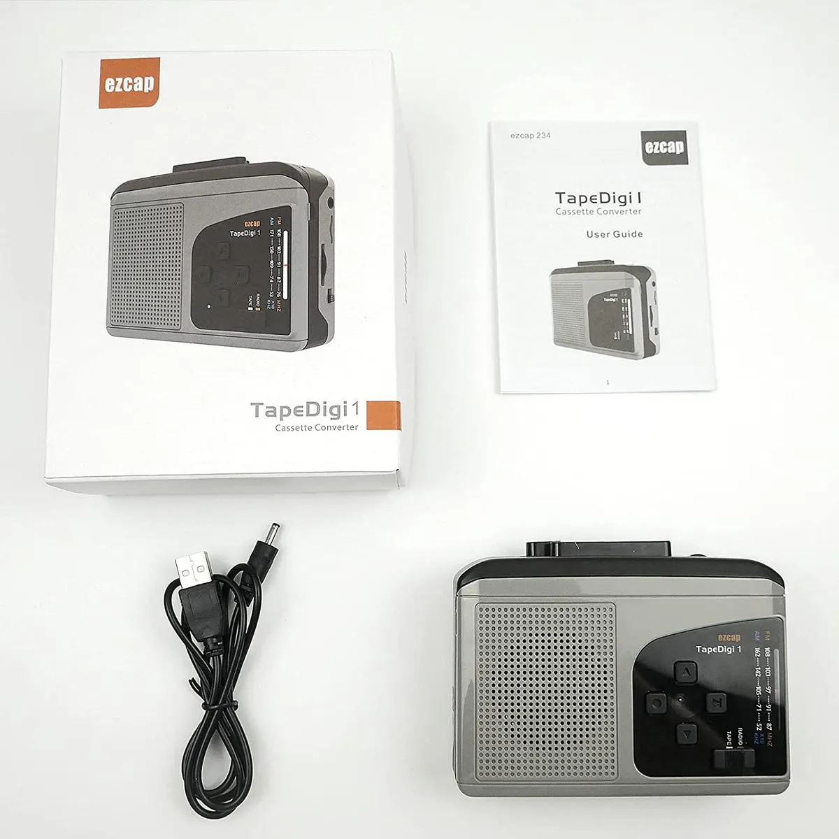 EZCAST - Toca Cassette Player EZCAP 234 con Radio AM-FM