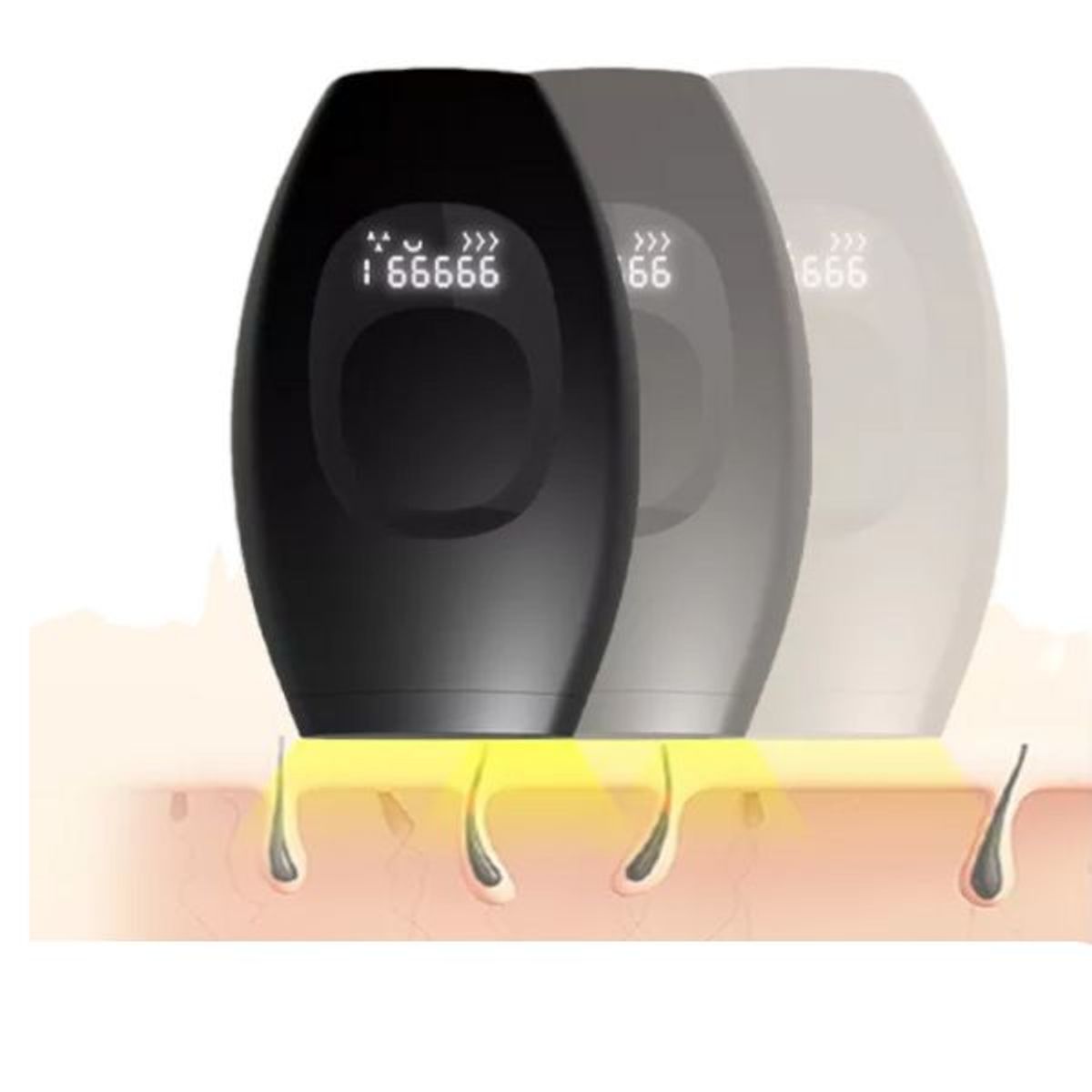 GENERICO - Depiladora Láser si dolor - NEGRO