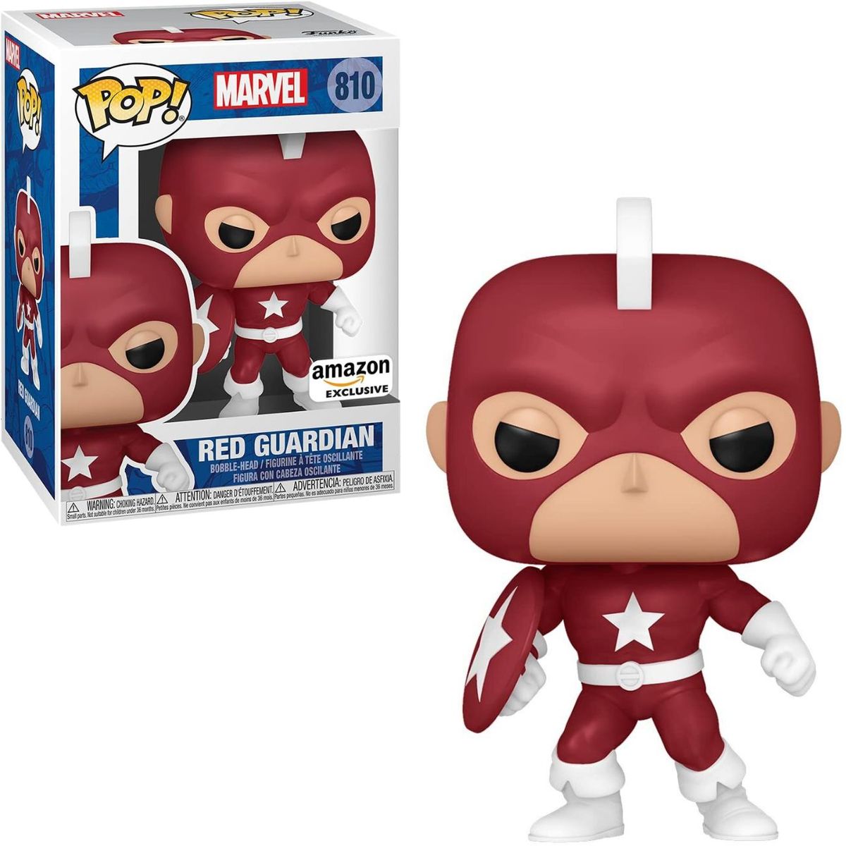 FUNKO - Funko Pop Red Guardian - Marvel Guardian Rojo exclus Amazon