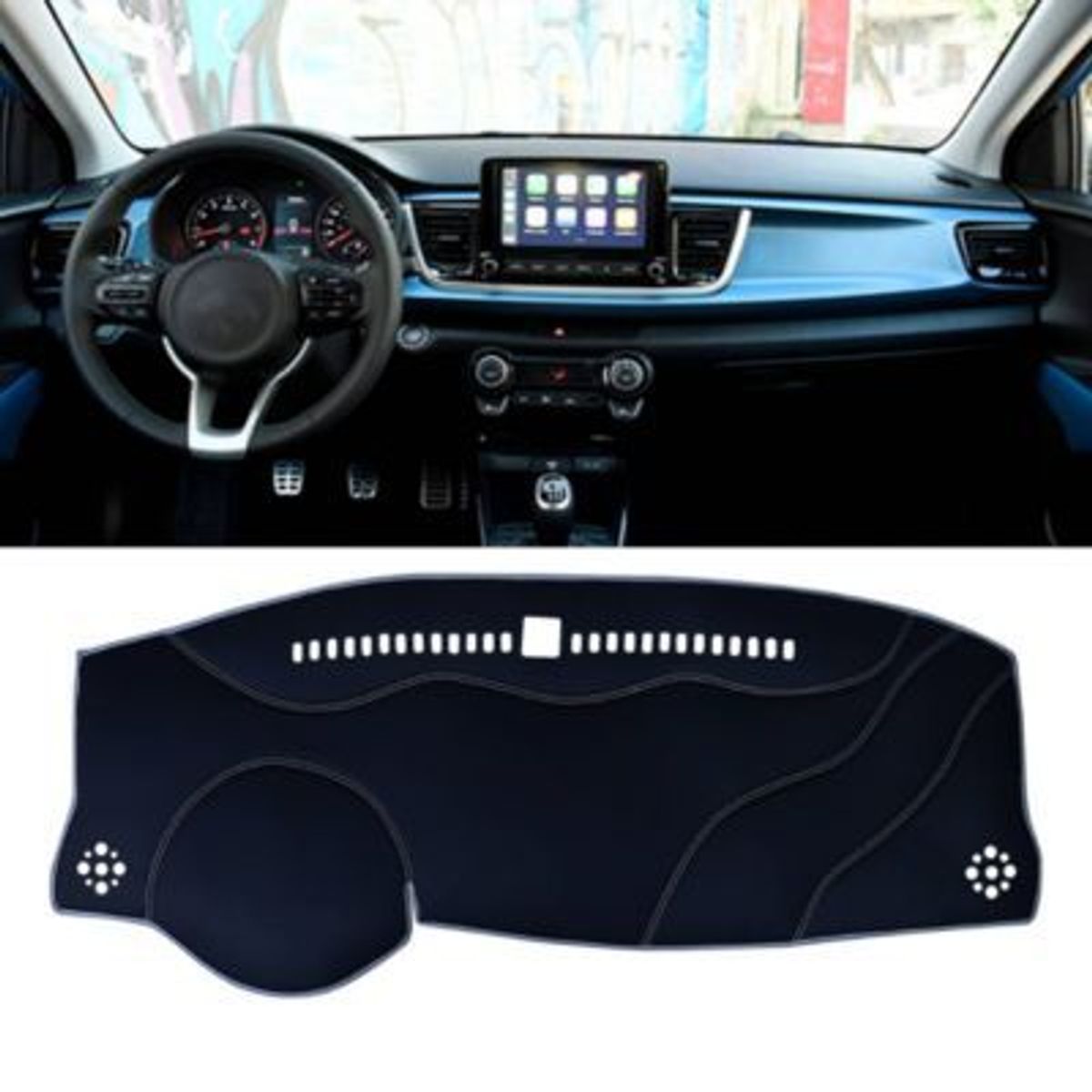 SMART COVER - Tapete protector de tablero KIA RIO 2018-2021