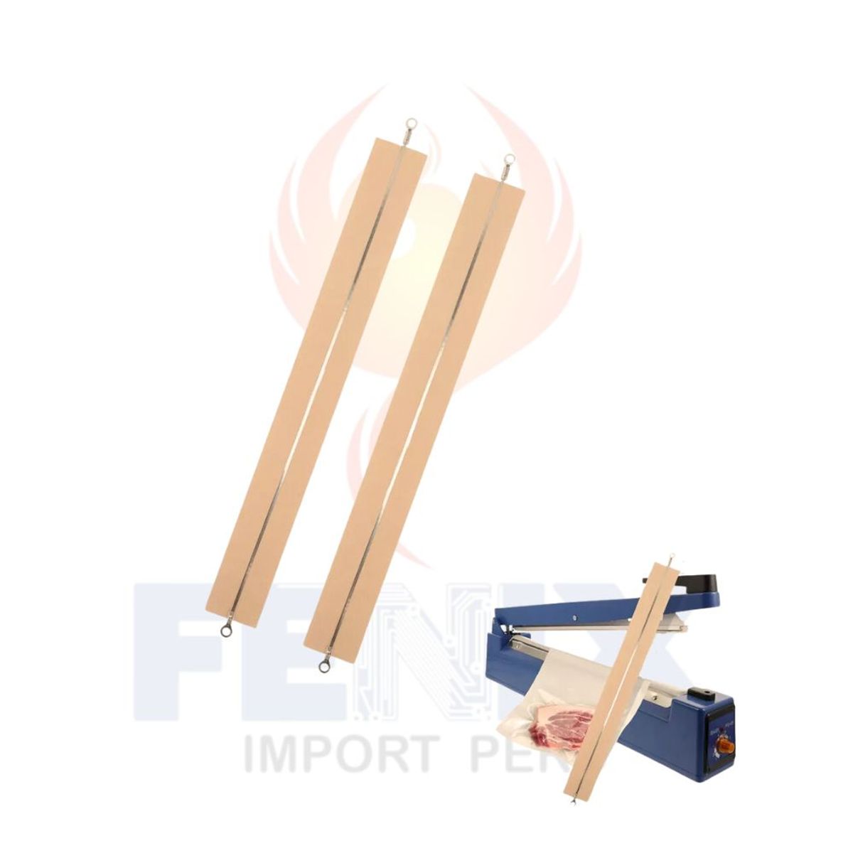 GENERICO - ResistenciaTeflón Repuesto de Selladora de 30cm 2 juegos