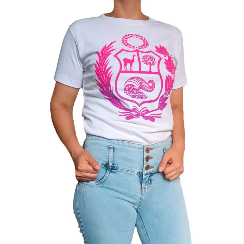 GENERICO - Polo mujer Escudo Nacional - Nathalie Love It - Blanco