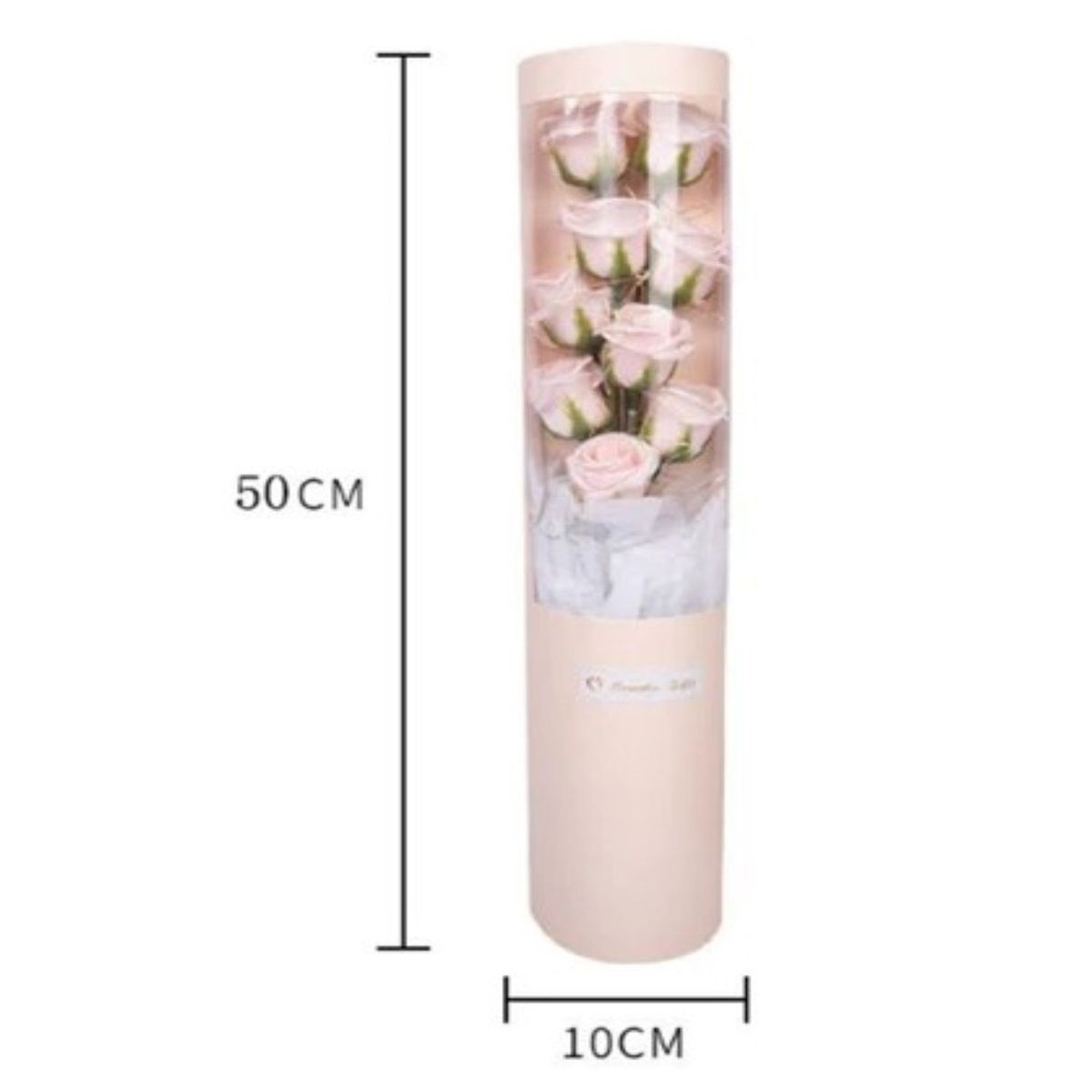 GENERICO - Ramo 9 Flores Pétalos Jabón Premium Estuche Luces LED