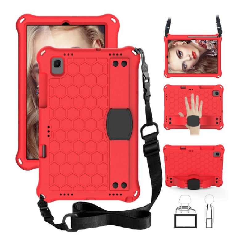 OTTOWARE - Funda para Tablet Modelo con Correa para Samsung A7 T500 Rojo