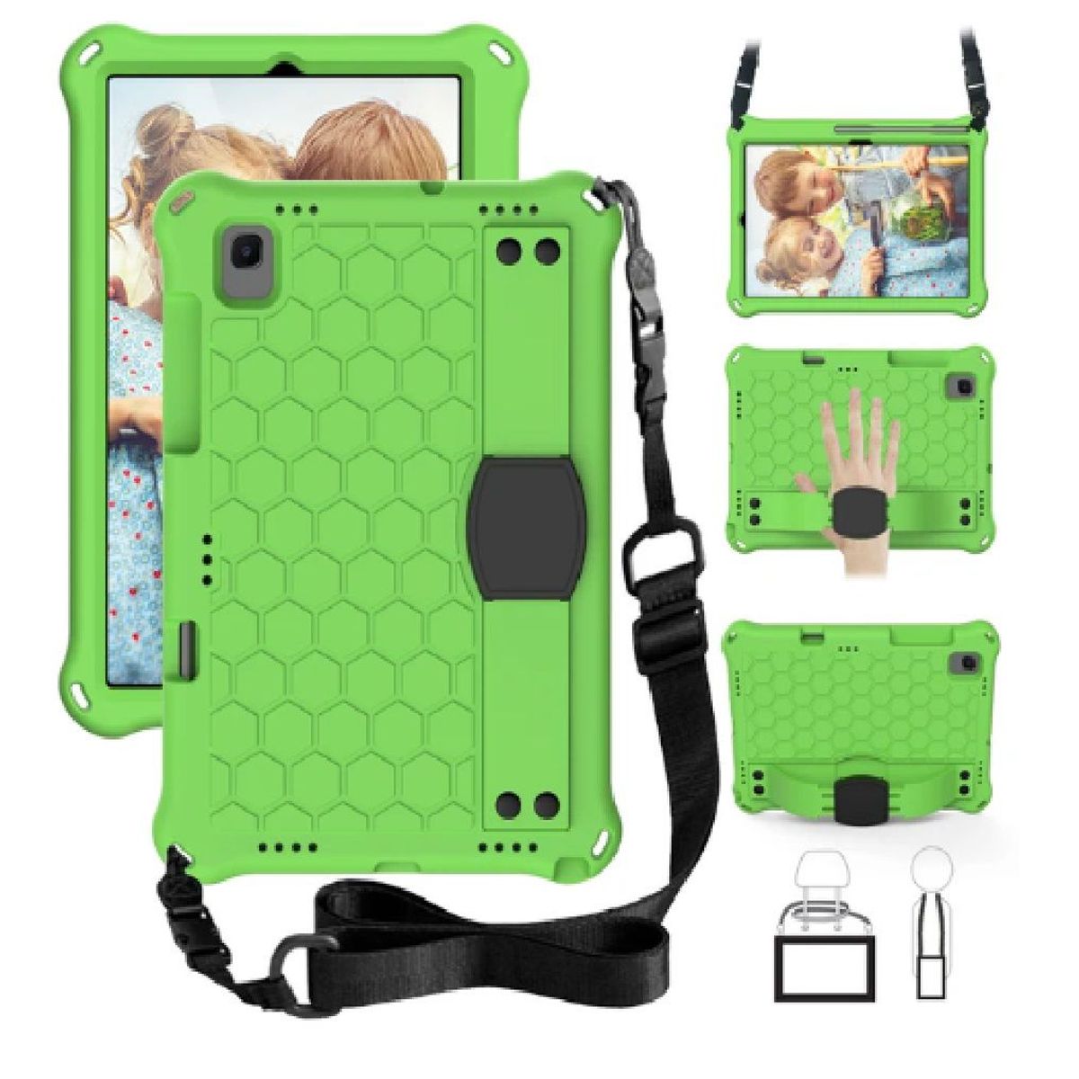 OTTOWARE - Funda para Tablet Modelo con Correa para Lenovo M10 X306f Verde