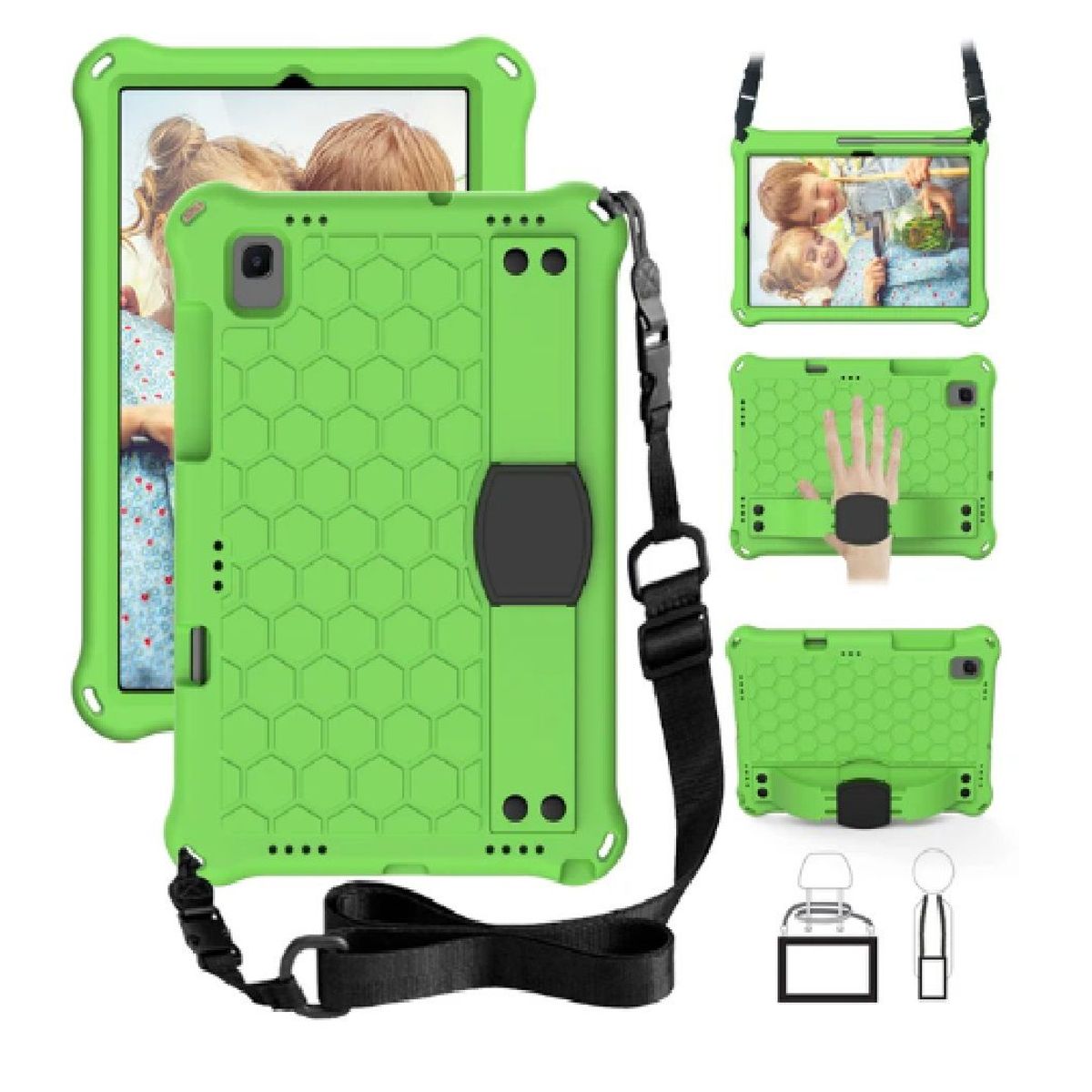 OTTOWARE - Funda para Tablet Modelo con Correa para Lenovo M10 X306f Verde