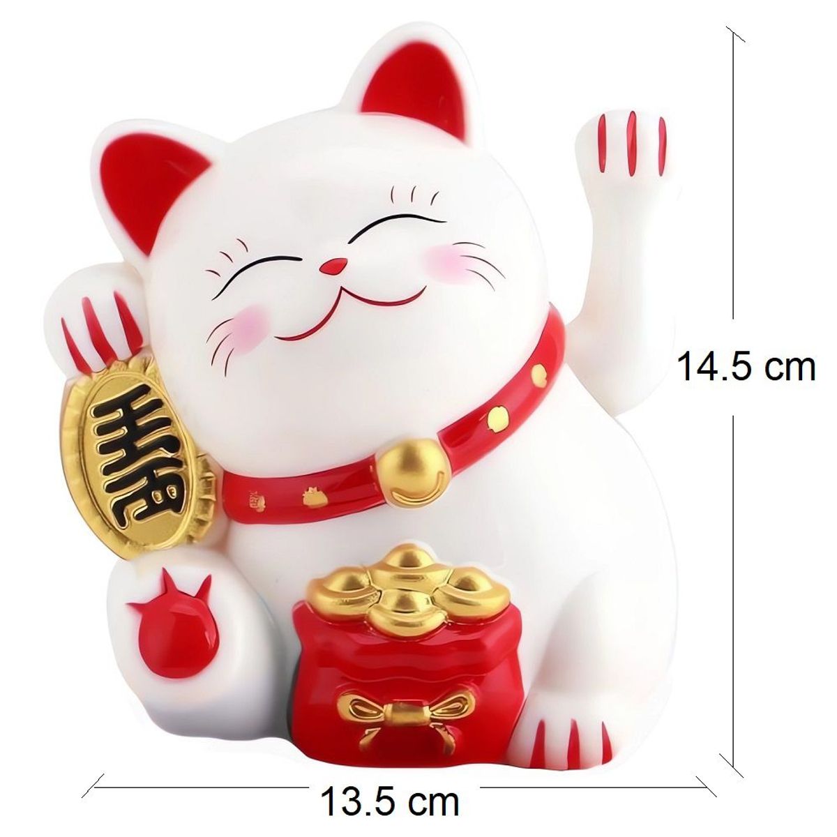GENERICO - Gatito de la Fortuna  Maneki-Neko Blanco