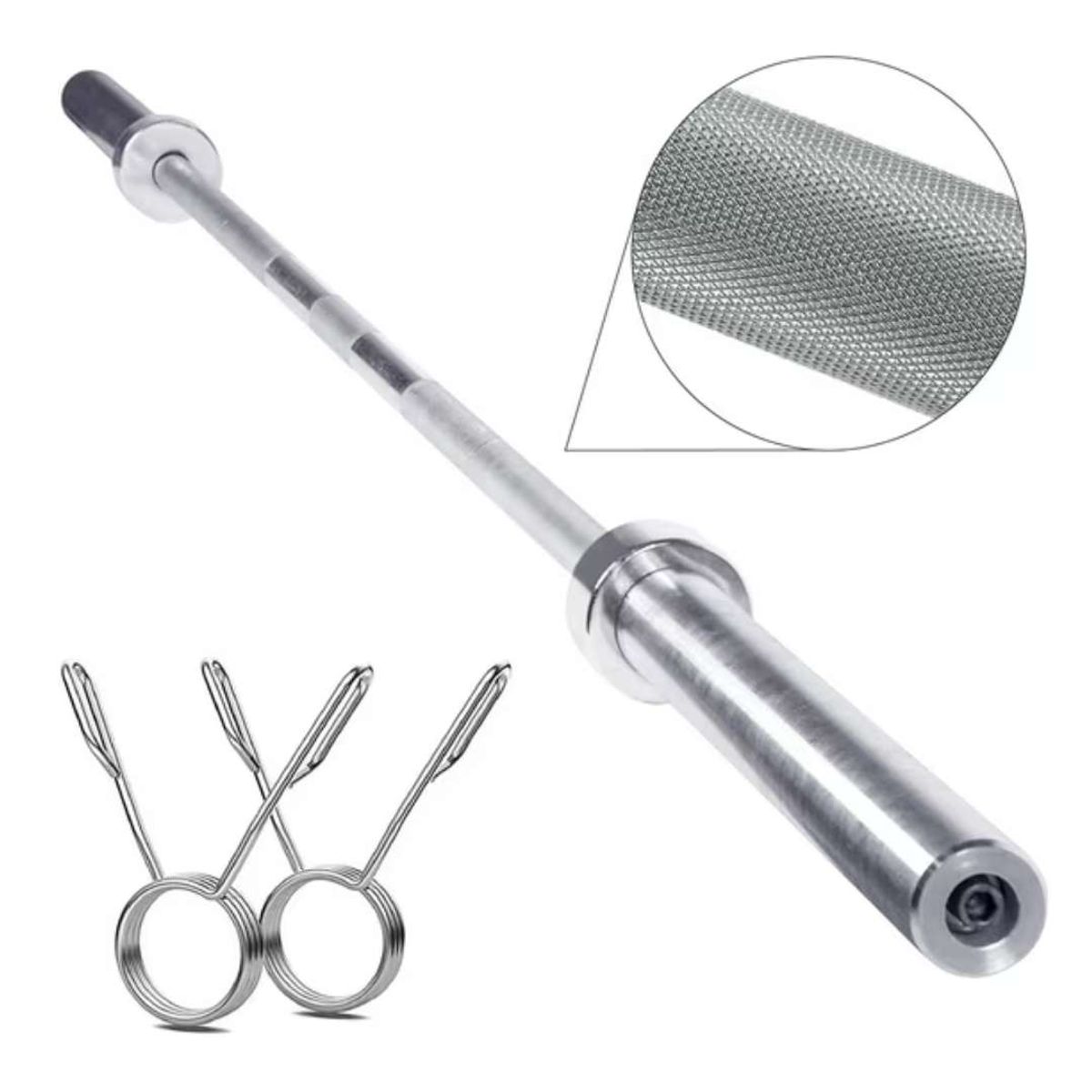 REAL FITNESS PERU - Barra Recta Olimpica Cromada de 220mt x 20kg