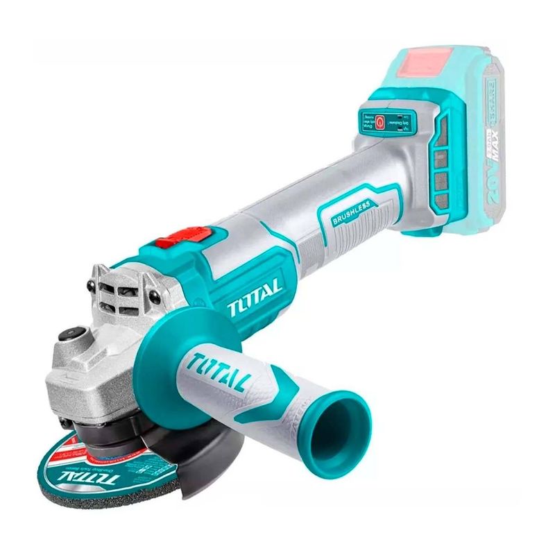 TOTAL TOOLS - Amoladora angular 20v Brushless 4 1/2" Total