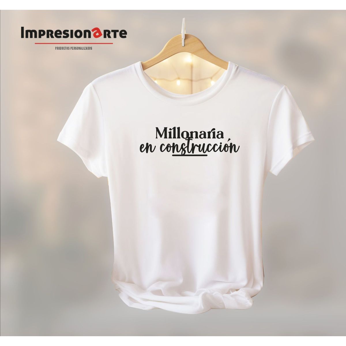 IMPRESIONARTE - Polo Manga Corta Algodon Millonaria en Construcción