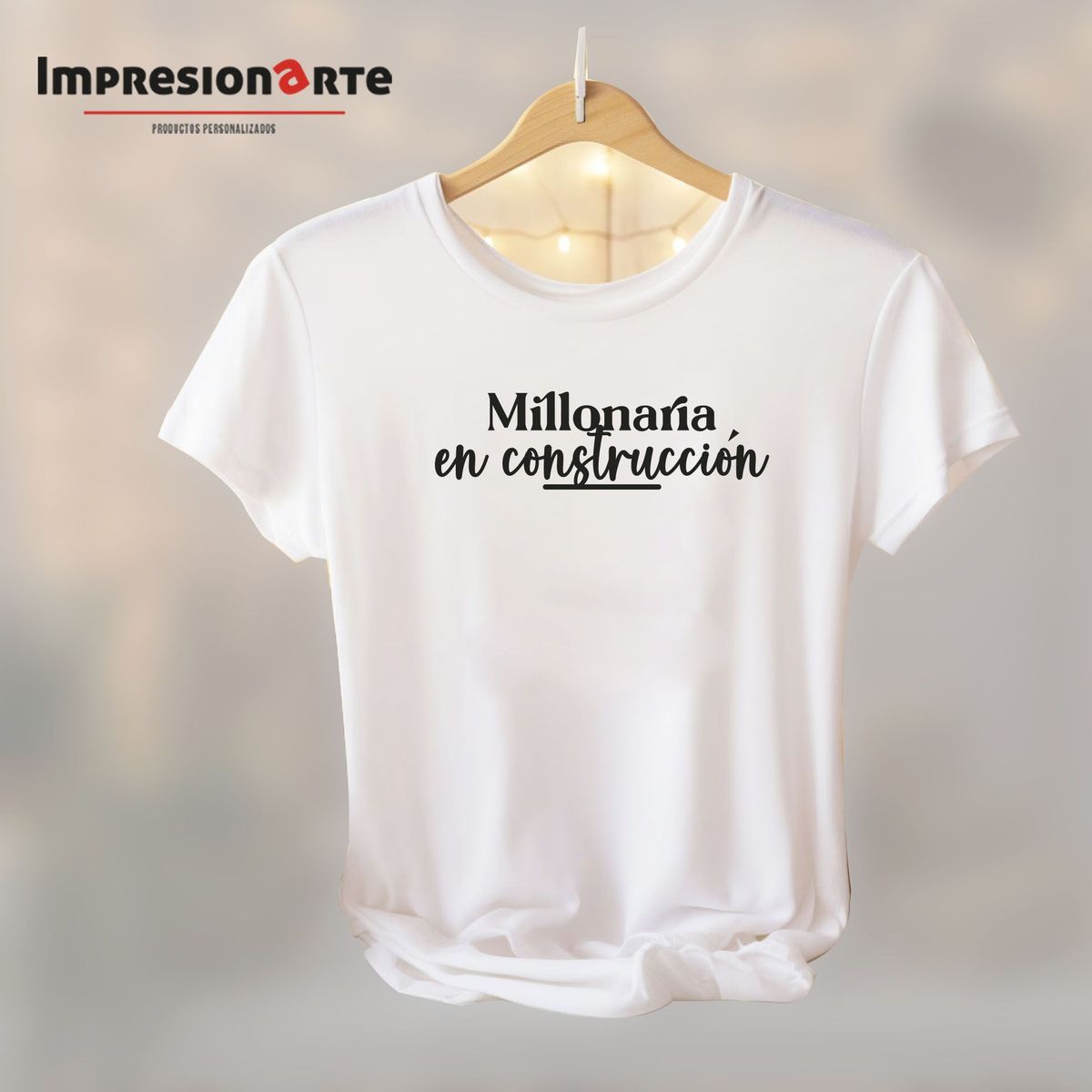 IMPRESIONARTE - Polo Manga Corta Algodon Millonaria en Construcción