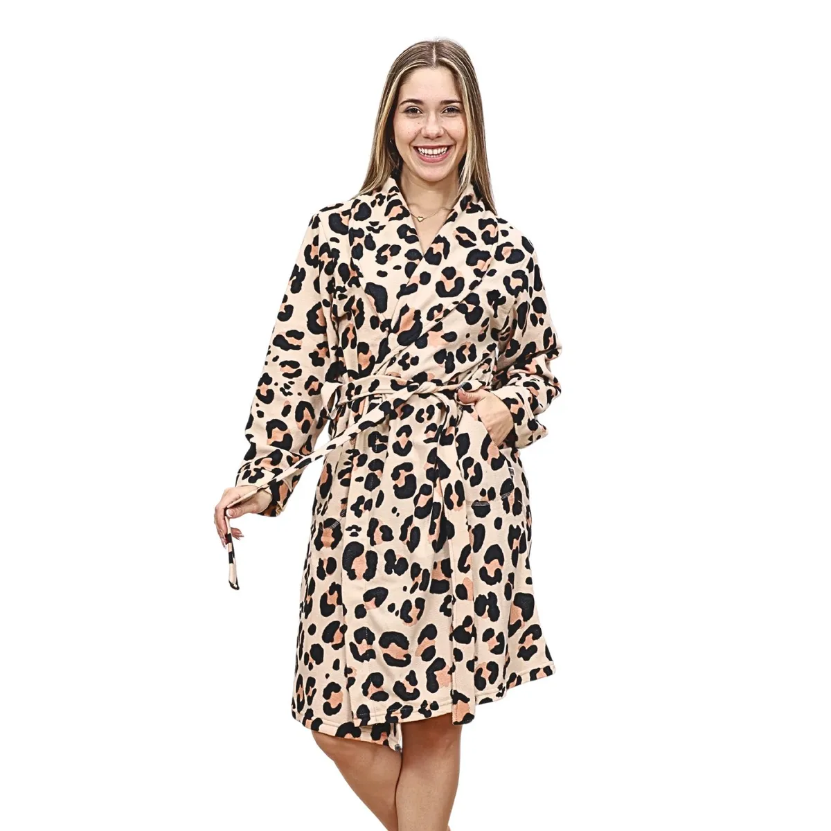 GENERICO - Pijama Bata Animal Print Girl Cobert- Inga Pijamas