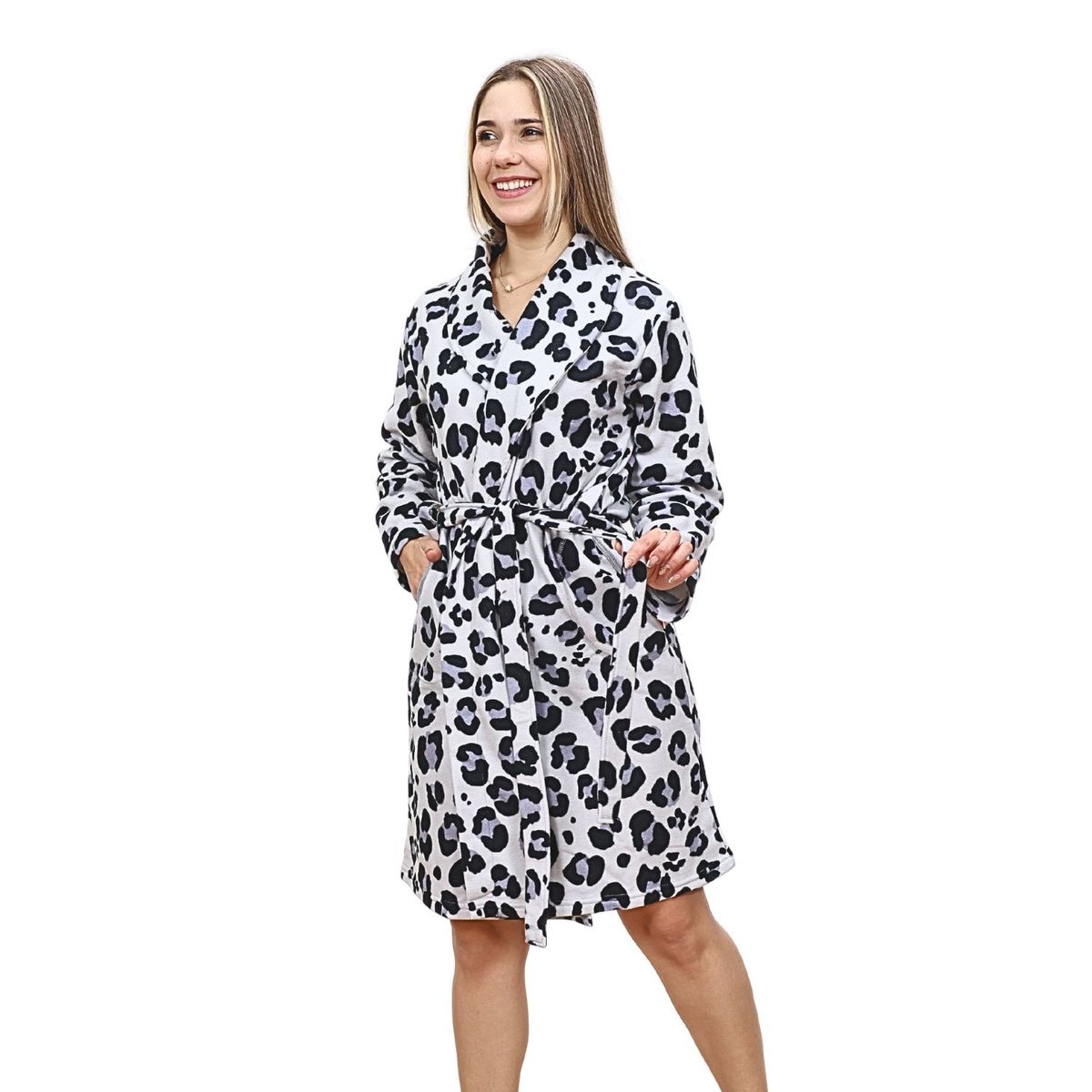 GENERICO - Pijama Bata Animal Print Girl Cobert- Inga Pijamas