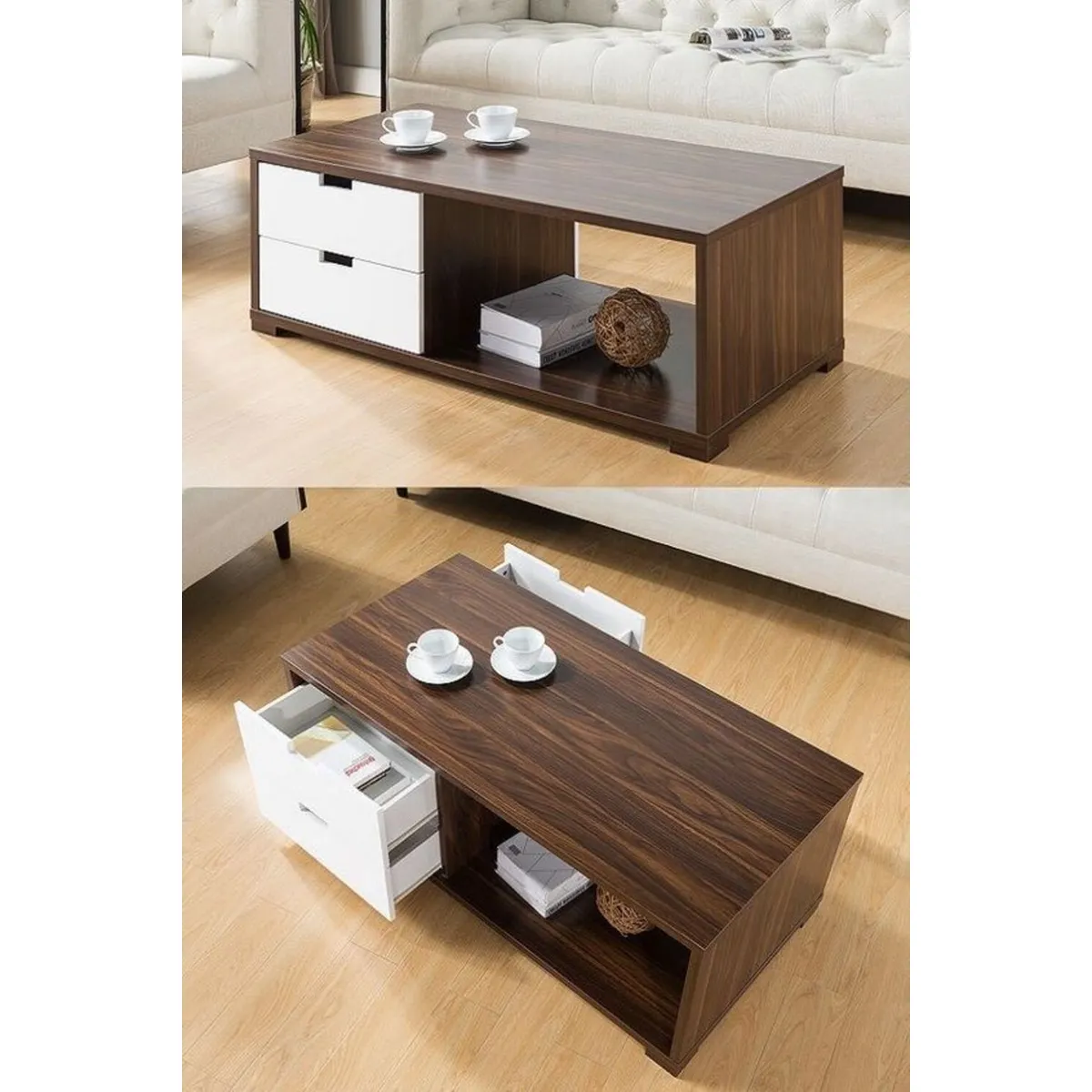 TU MESITA - Mesa de Centro Charlotte Vintage Melamina