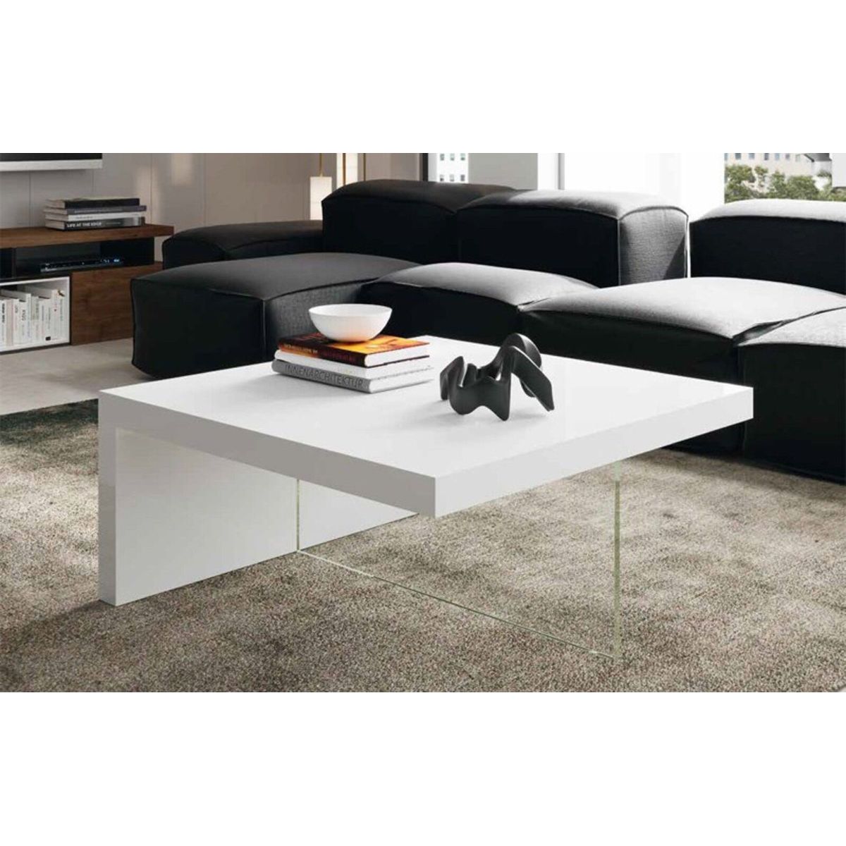 TU MESITA - Mesa de Centro Rusia Melamina Blanco