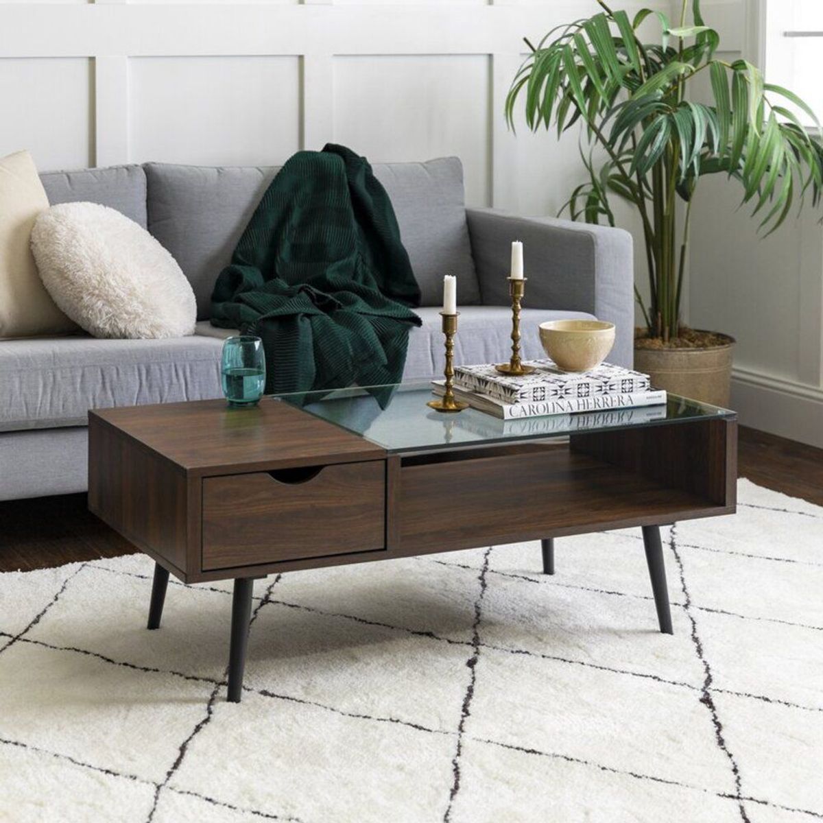 TU MESITA - Mesa de Centro Moderno Oswaldo 1 Cajón