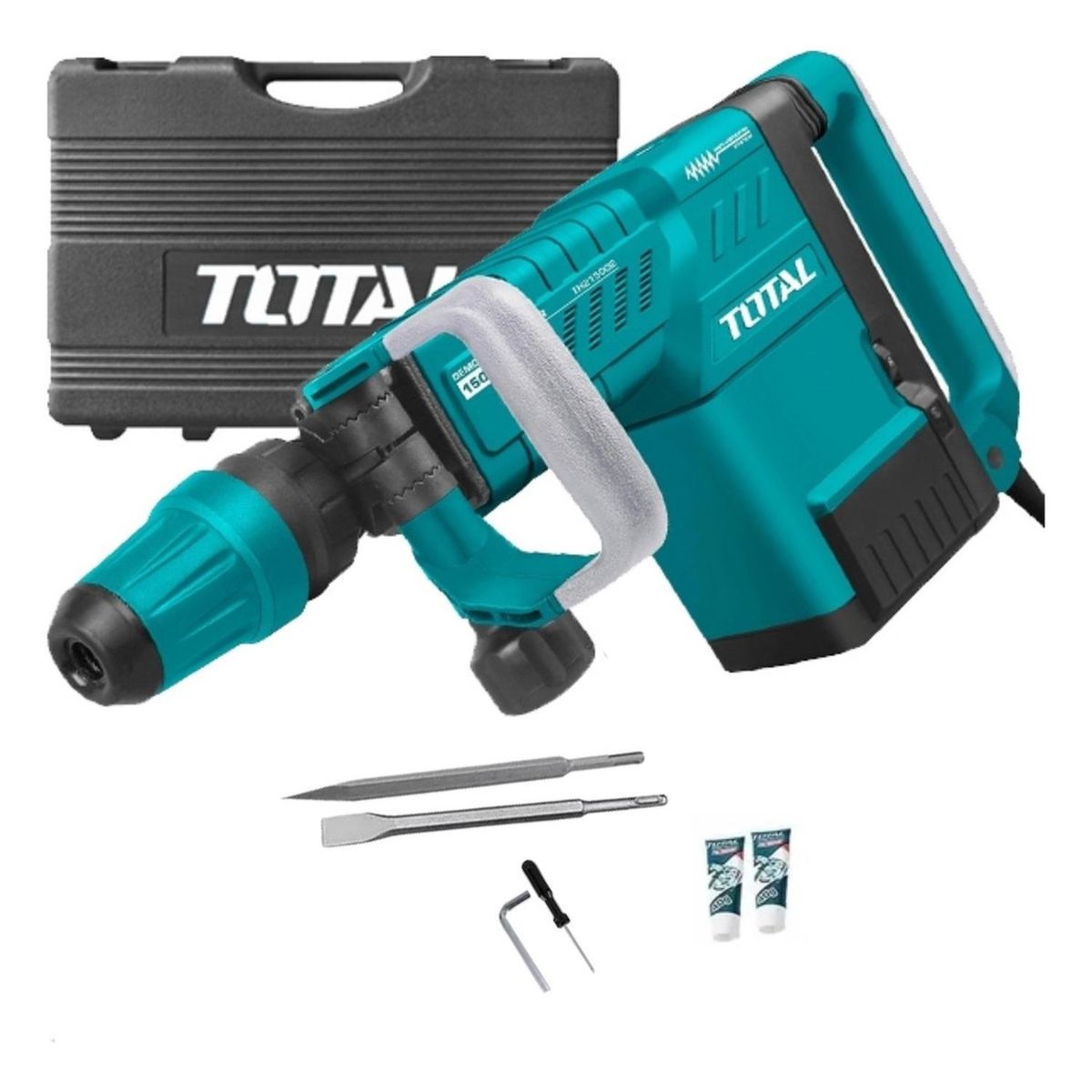 TOTAL TOOLS - MARTILLO DEMOLEDOR 1500W 25J SDS MAX Industrial Total