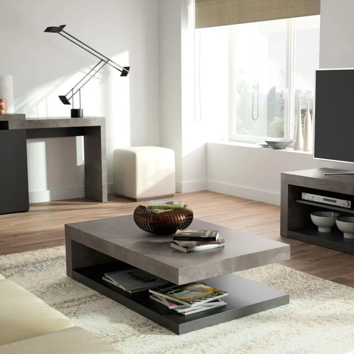 TU MESITA - Mesa de Centro Uribe Negro 110cm