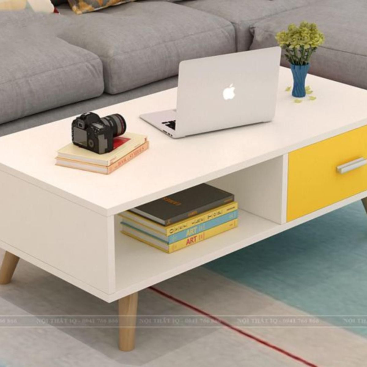 TU MESITA - Mesa de Centro Vintage Melamina Noah