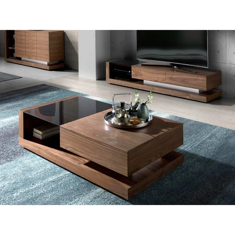 TU MESITA - Mesa de Centro Avedon Marrón 130cm