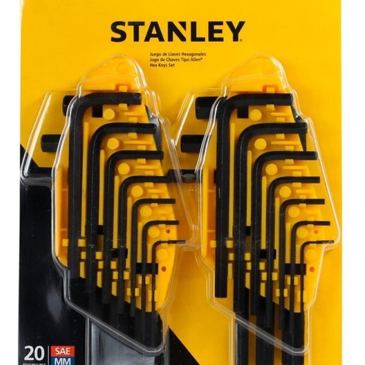 STANLEY - Jgo De Llaves Hexag Métricas/puLG 20 Pzs 69-255 Stanley