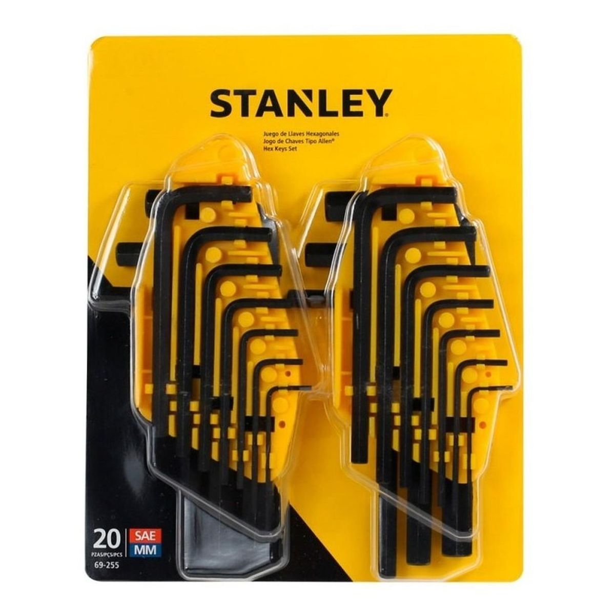 STANLEY - Jgo De Llaves Hexag Métricas/puLG 20 Pzs 69-255 Stanley