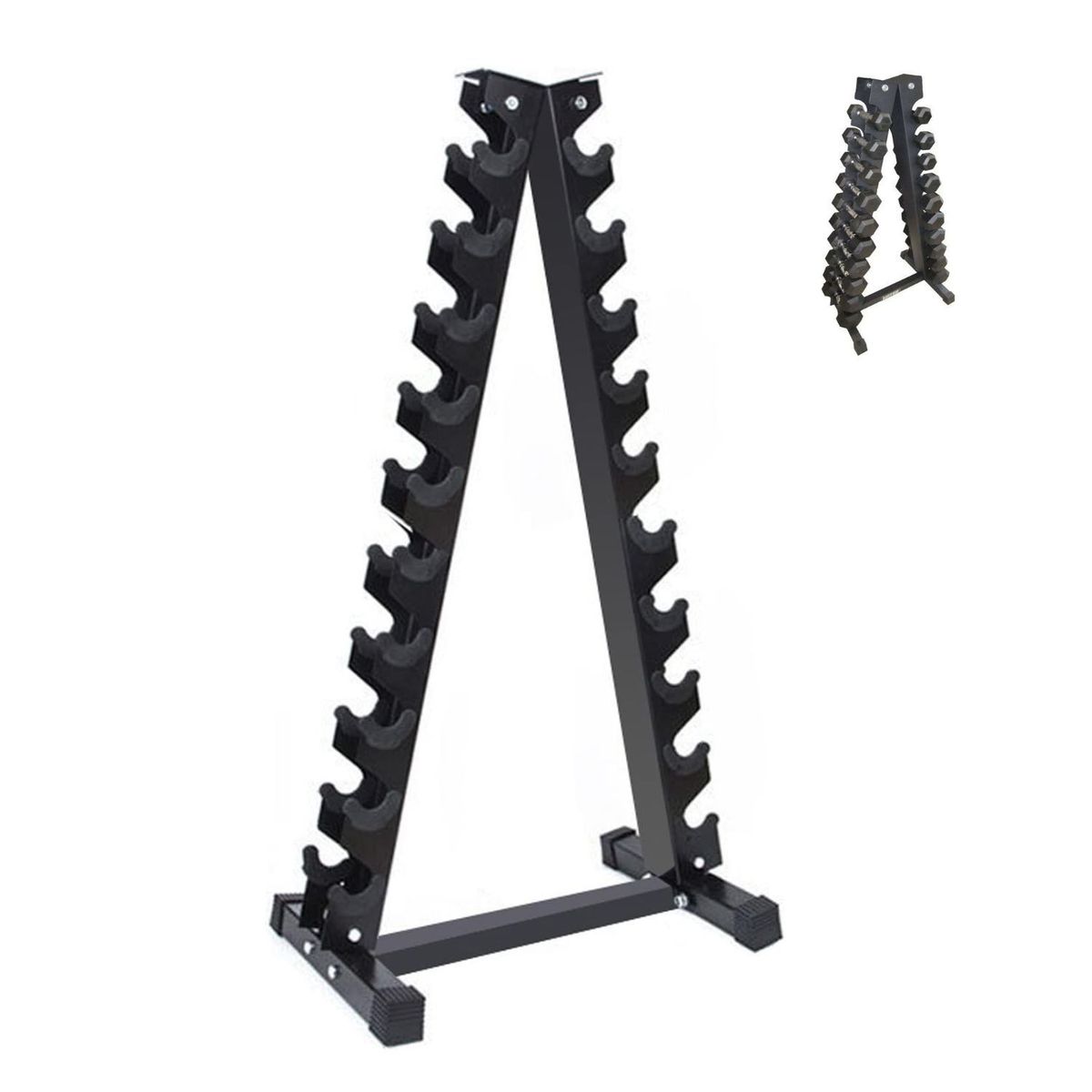 XTREME SPORT - Soporte de Mancuernas de 10 pares estante Organizador