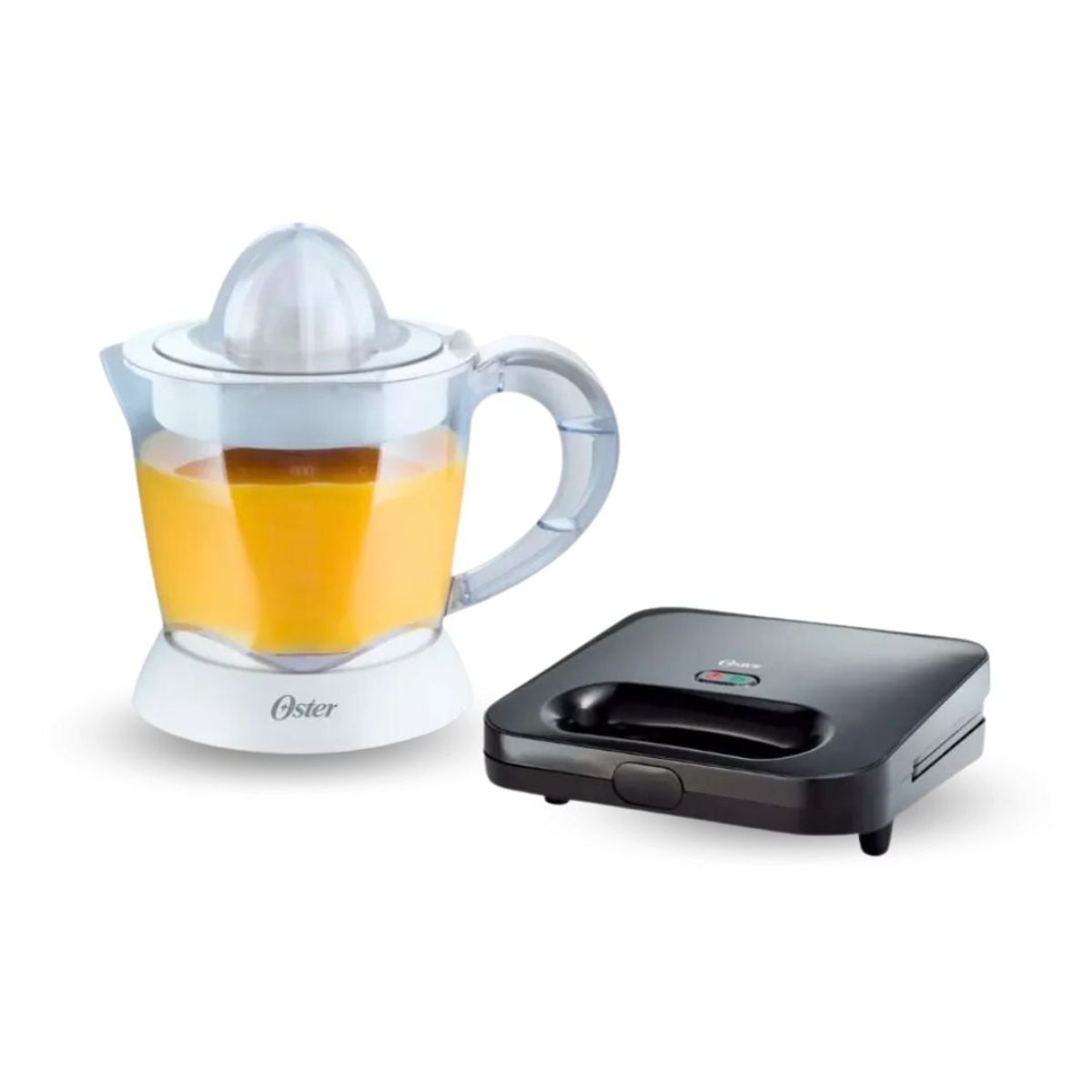 OSTER - Combo Oster Exprimidor de Cítricos  Sandwichera compacta negra