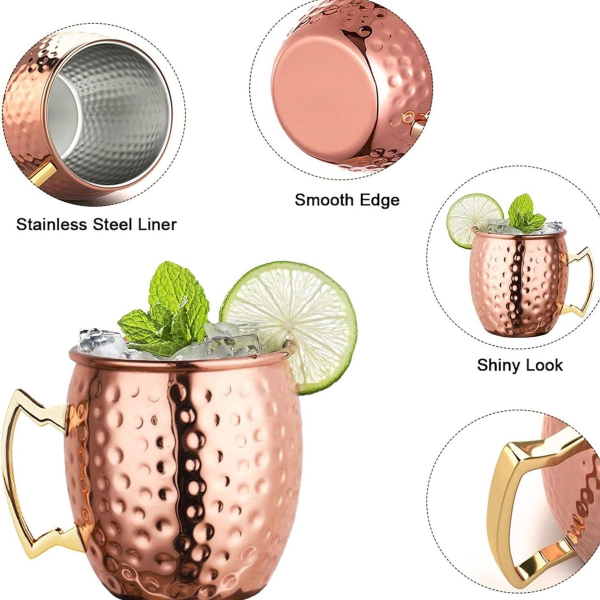 ICHIMATSU - Taza de Acero Cobreadas