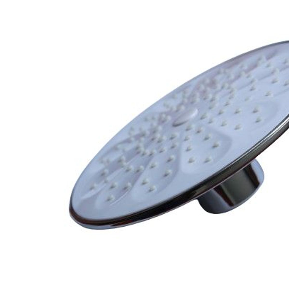 GENERICO - Cabeza de ducha 6 redonda blanca brillante