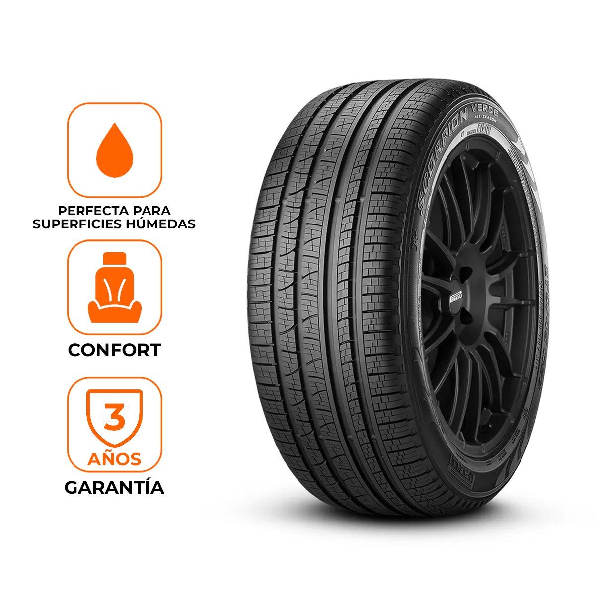 PIRELLI - Llantas 23555R19 PIRELLI SCORPION VERDE AS 101H R-F