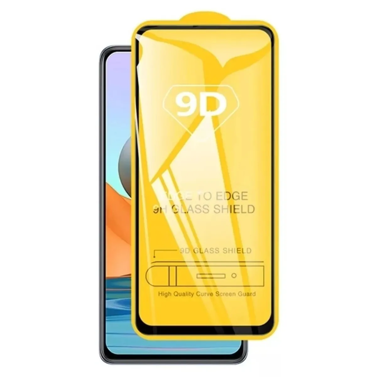 GENERICO - Mica de Motorola One Fusion Protector de Pantalla Vidrio 9D Resistente