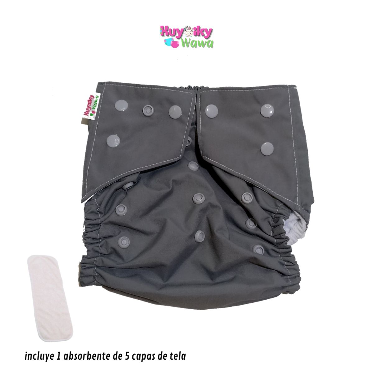 KUYAIKY WAWA - Pañal Ecologico  pak de 6 en color Unisex