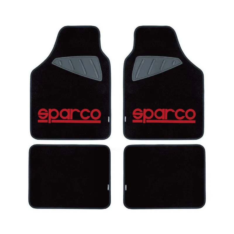 SPARCO - Tapete piso Alfombra Sparco 4 Piezas Universal Original