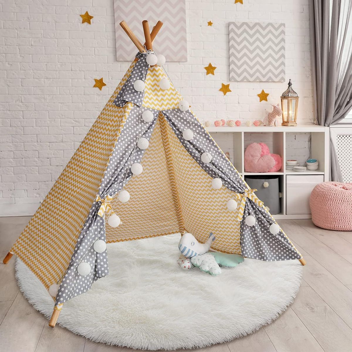 GENERICO - Bajada de cama redonda 100x100CM PERLA