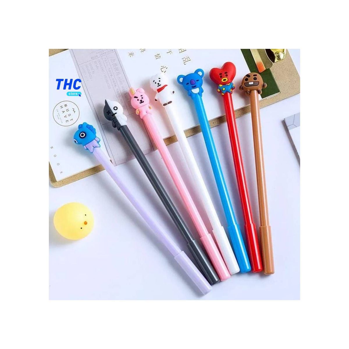 GENERICO - Lapiceros Bts Colección 8pzs Lapiceros Bt21