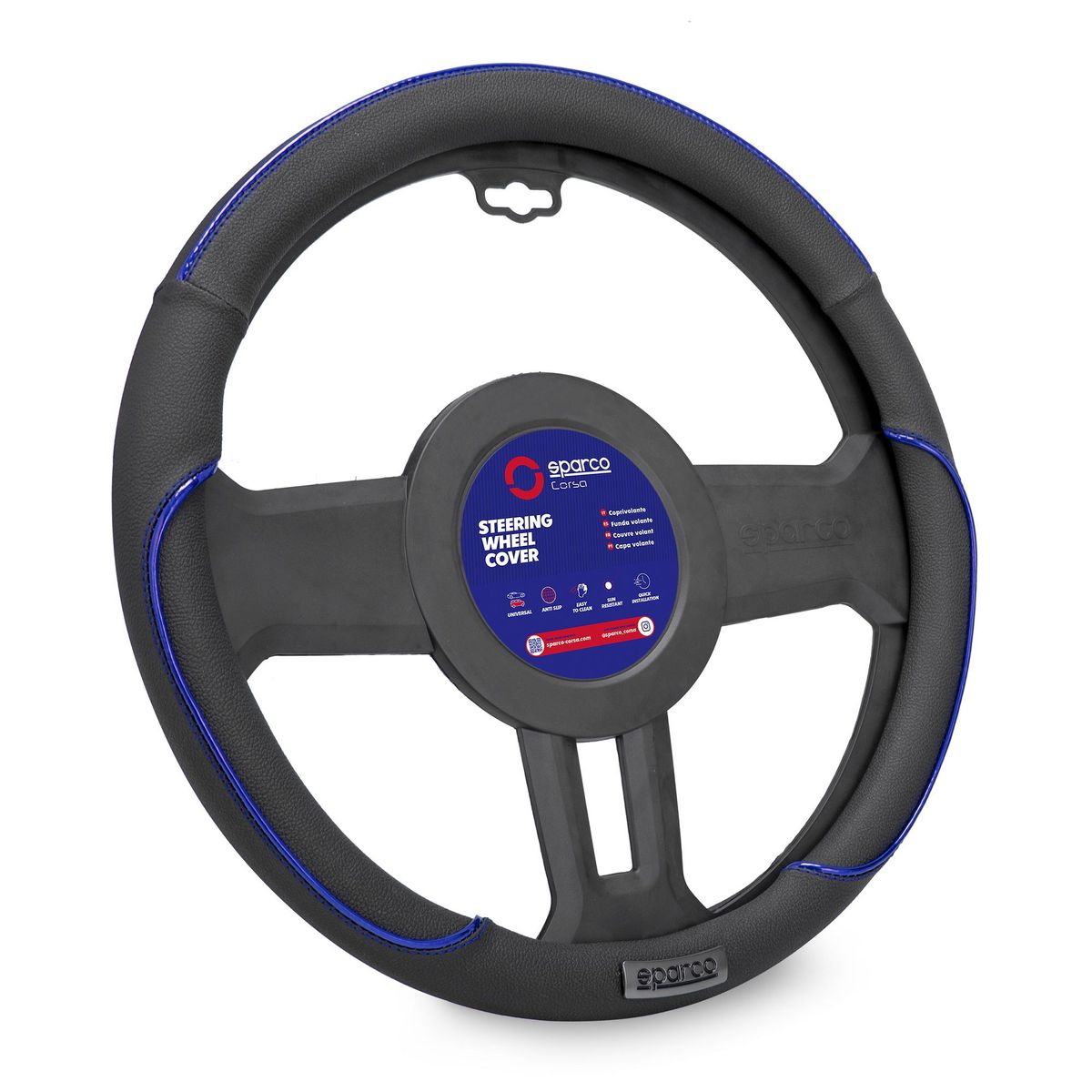 SPARCO - Forro De Timon Funda Cubre Volante Azul Sparco SPS135BL