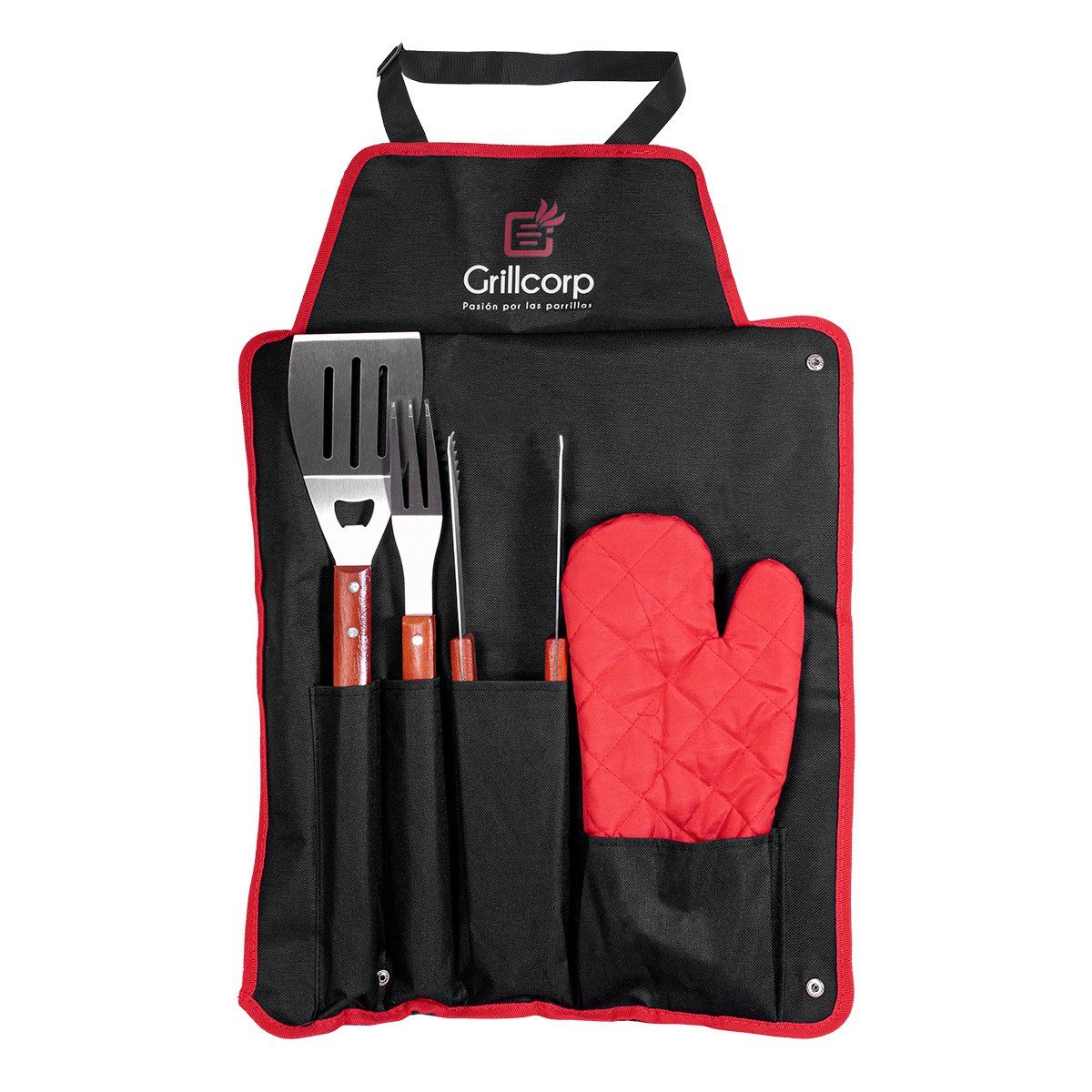 GRILLCORP - Set de Utensilios parrilleros Grillcorp de 5 piezas