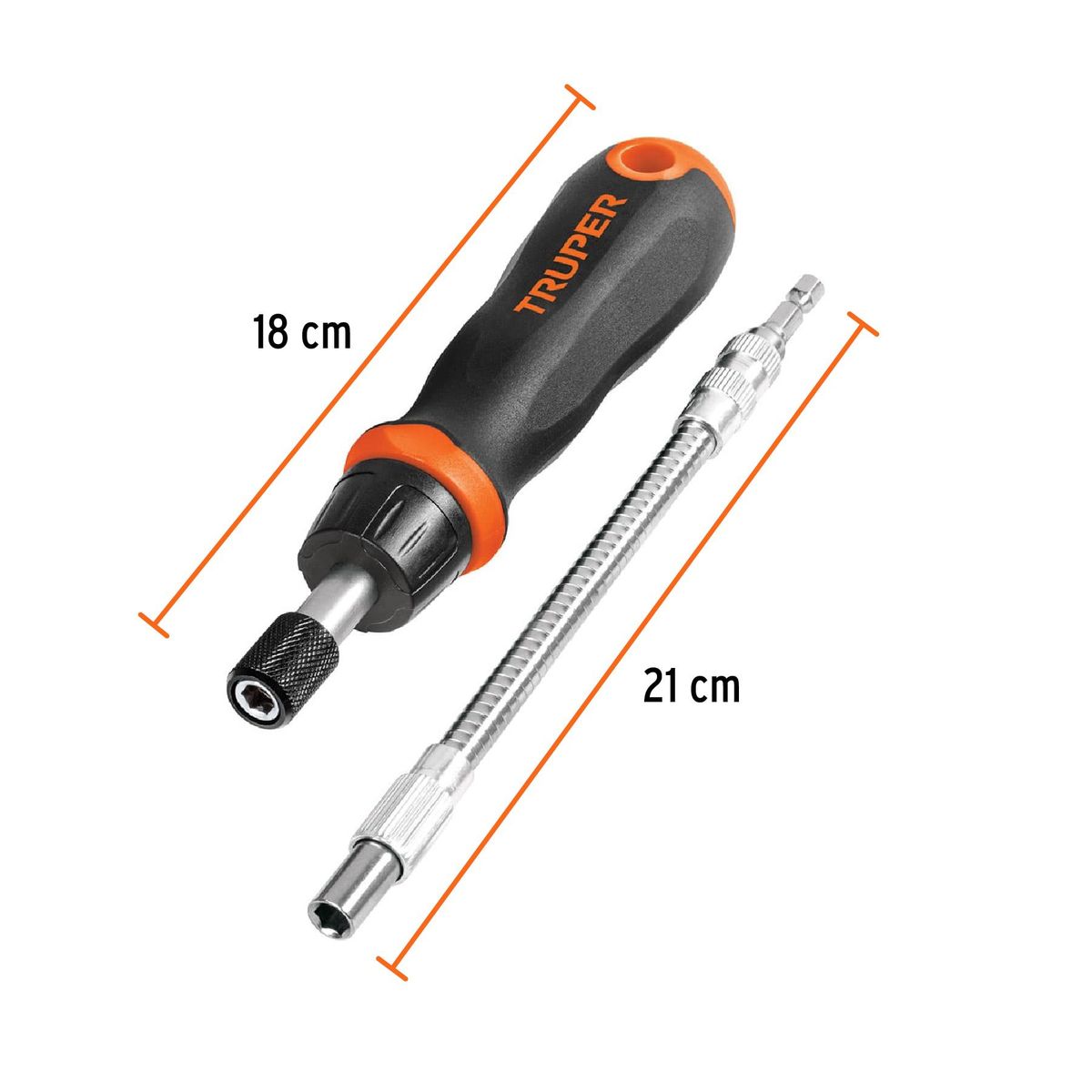 TRUPER - DESARMADOR TIPO MATRACA RATCHET 58 PIEZAS 18220