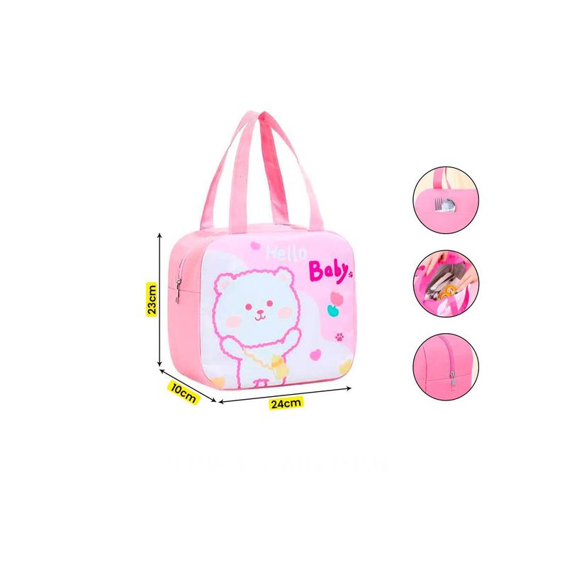 GENERICO - Lonchera Infantil Térmica con Cierre Kawaii - Niña