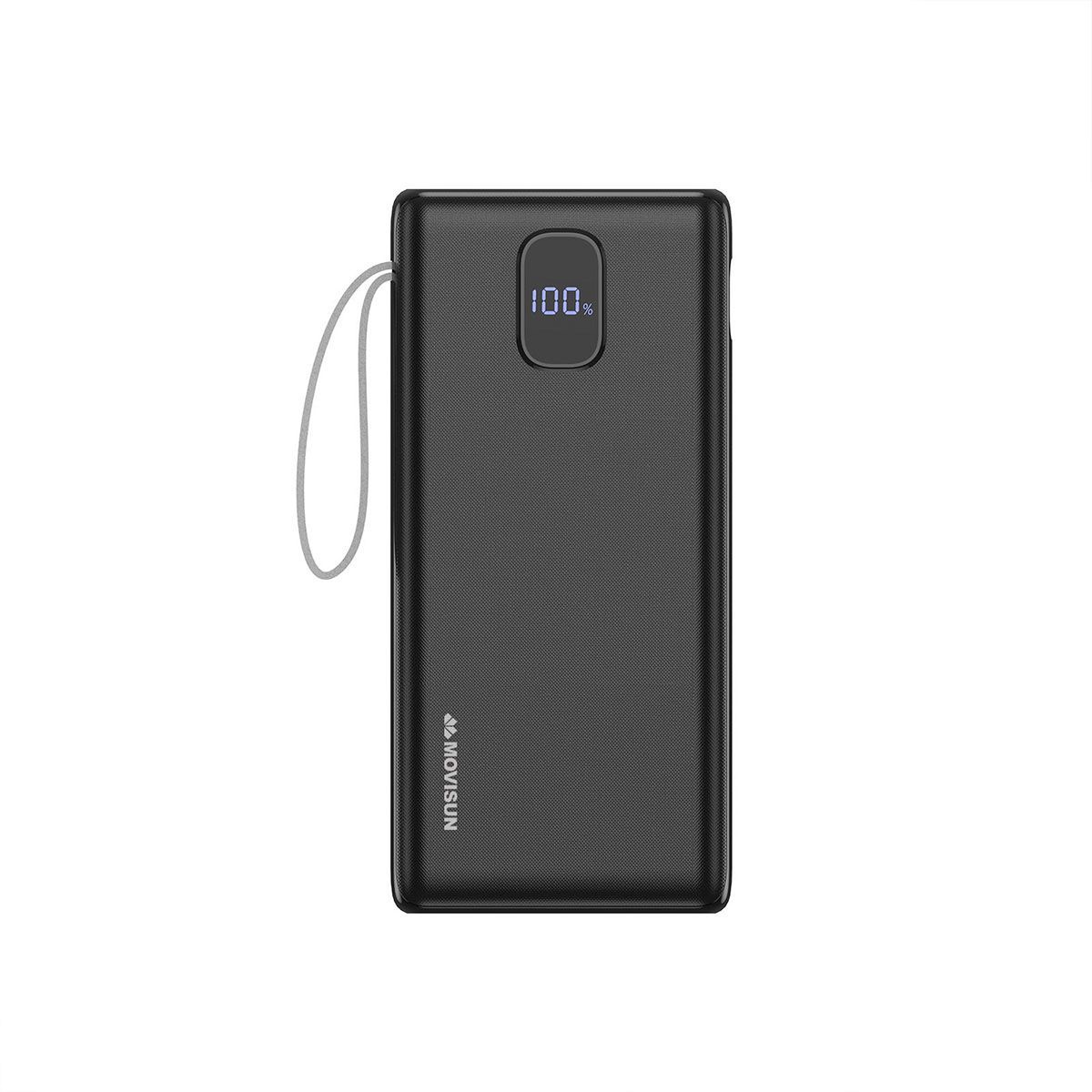 MOVISUN - CARGADOR PORTÁTIL MOVISUN Rocket x22 Negro de 20000mAh