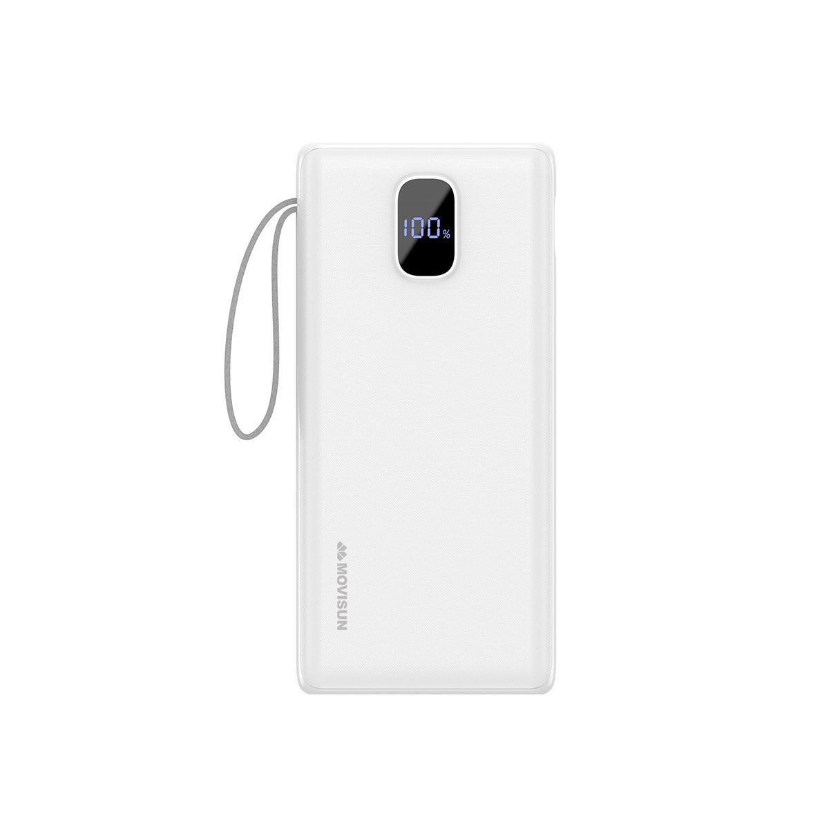 CARGADOR PORTÁTIL MOVISUN Rocket x22 Blanco de 20000mAh, marca MOVISUN - Foto Principal