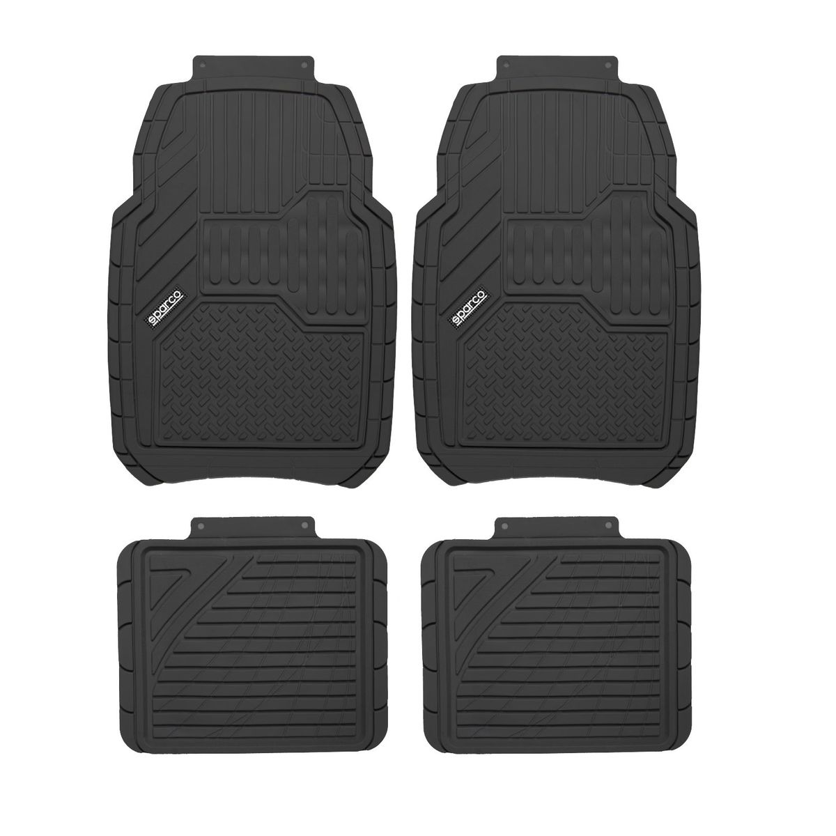 SPARCO - Jgo 4Piso Sparco Uso Rudo Antiderrapante Universal SPC1917BK