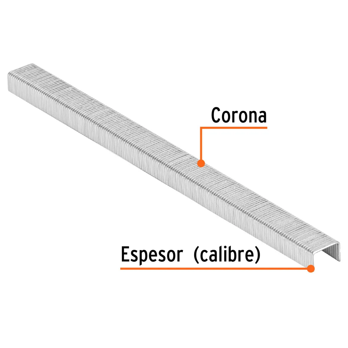 TRUPER - GRAPAS corona 3/8" calibre 22, 6mm, 5000 UNIDADES