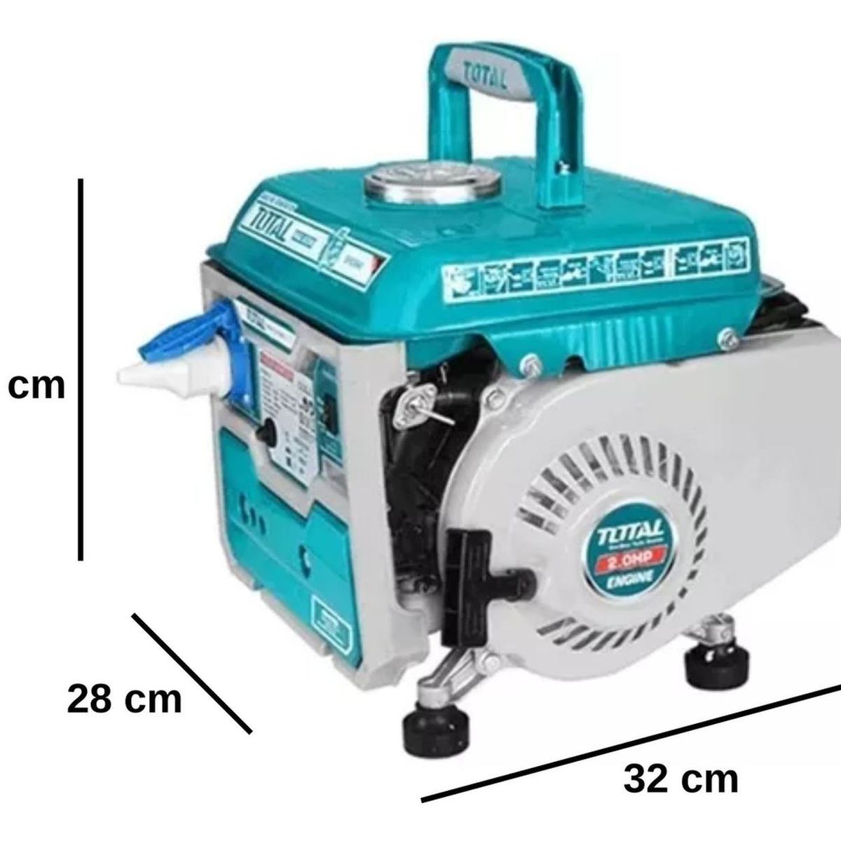 TOTAL TOOLS - Generador gasolinero 800w 2 tiempos Total